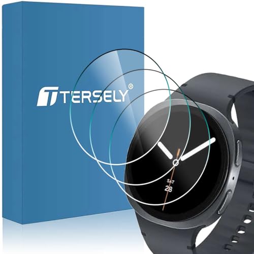 T Tersely (3 Pack) 9H Hardness Tempered Glass Screen Protector for Samsung Galaxy Watch 8 (44MM), Screen Protector Film Guard for Galaxy Watch 8 2025