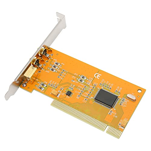 Xiuganpo Tarjeta de Captura PCI Express Alta Resolución Calidad de Imagen Clara Plug and Play Tarjeta de Captura de Video HD PCIe para para TV, Monitoreo de Transporte Comunitario Bancario