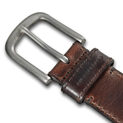 Image of Lucky Brand Men's Jeans Leather Belt| Classic| Casual| Dress| Everyday| American Heritage| Genuine Leather| Metal Buckle