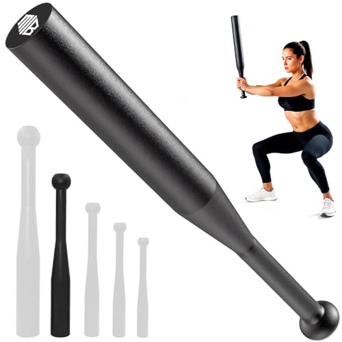 ManiBoom Mace Bell de Hierro Fundido - Maza Entrenamiento de FUERZA - Clubbell 4kg 6kg 8kg 10kg 12kg - Macebell para CrossFit, Fitness Pesas (4 KG)