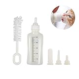 【CON CEPILLO】Este conjunto tiene un cepillo de botella especial dedicado para limpiar el interior de la botella, conjunto fácil y conveniente para sus mascotas bebé.