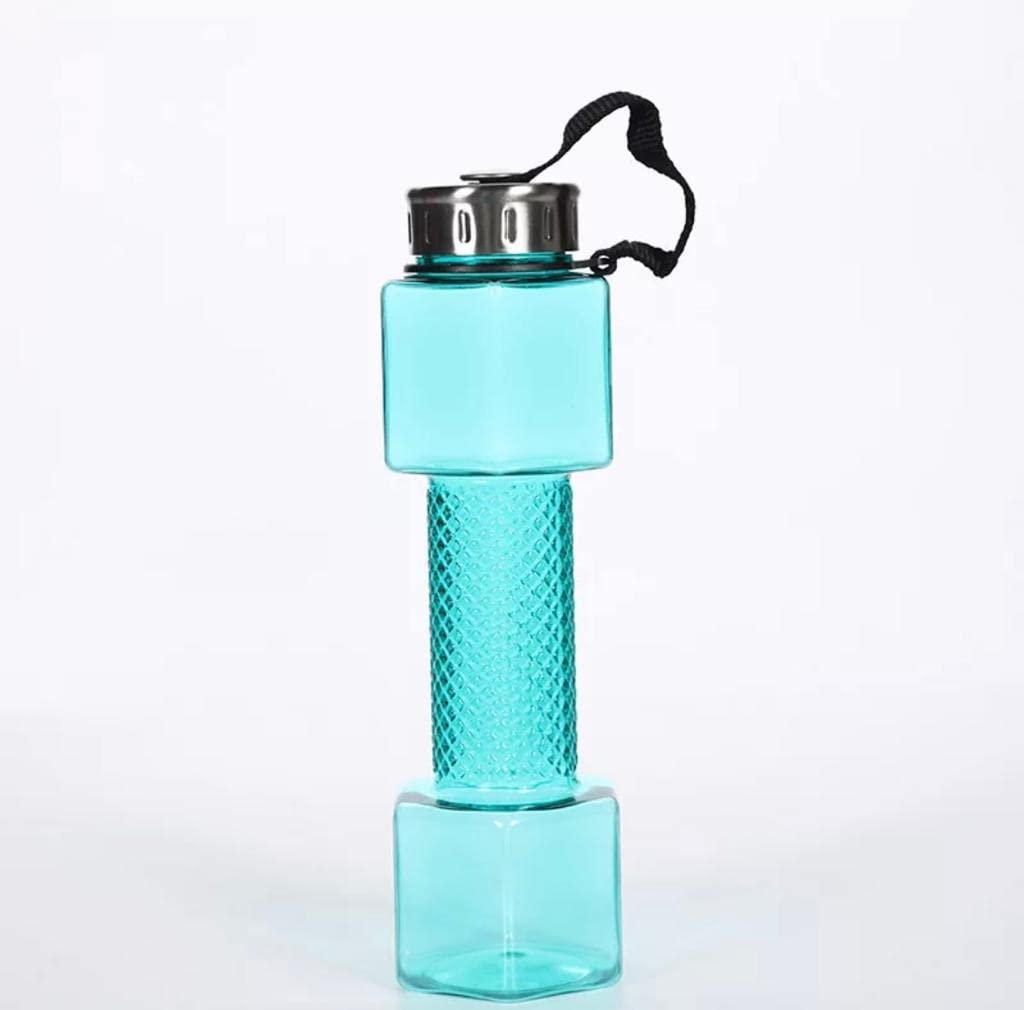 Aesthetic World Plastic Dumbbell Water Bottle | 750ml (Arctic Blue)