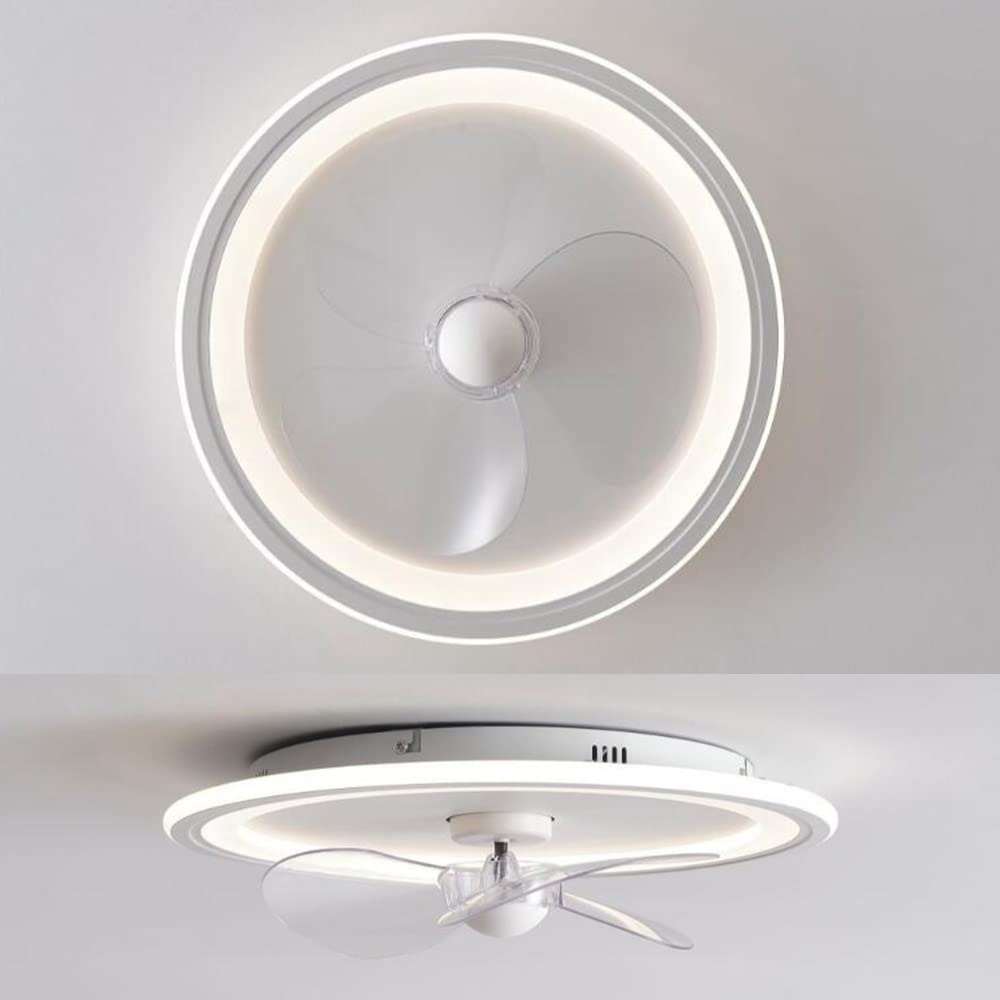 Lampa sufitowa LED z cichym wentylatorem LED o zmiennej intensywności, nowoczesna, do sypialni, jadalni, salonu, lam