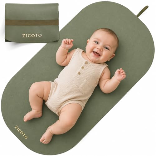 Beautiful Baby Diaper Changing Mat Made of Vegan Leather - Soft and Easy to Wipe Changing Pad for...