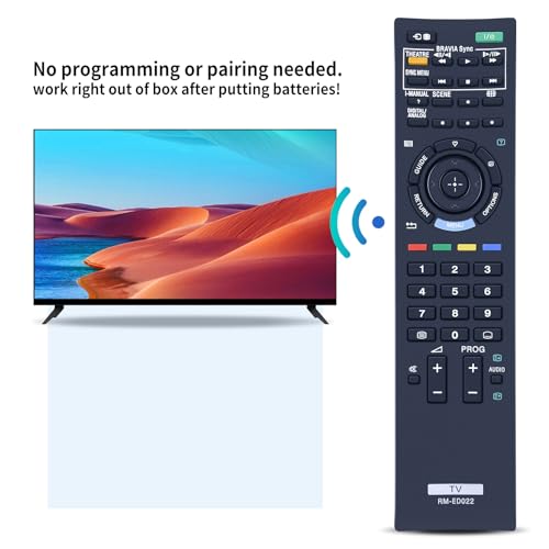 Suitable for Sony LCD Bravia TV RM-ED022 remote KDL-22BX200 KDL-22EX302 KDL-26EX301 KDL-32BX300 KDL-32EX301 KDL-32EX402 KDL-37EX401 KDL-40BX400 KDL-40EX401 RMED022 Replacement Remote Control - Image 3
