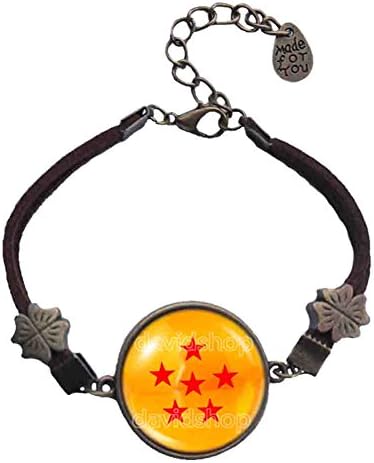 Handmade Design By ShiCong Fashion Jewelry 1 2 3 4 5 6 7 Symbol Dragon Ball Z Star Bracelet Charm Cosplay