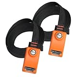 ♥️【CARACTÉRISTIQUES】Sangles renforcées avec 3 fils en acier inoxydable. Empêche la corrosion grâce au verrou à came en acier inoxydable et au revêtement de protection en caoutchouc
