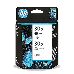 HP 305 (6ZD17AE) Multipack Original Druckerpatrone, Schwarz und dreifarbig, 1xSchwarz, 1xFarbe für HP DeskJet 2700, 2700e, 2730, 4100, 4100e HP ENVY 60xx, 64xx