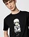 KARL LAGERFELD Paris Mens Reflective Karl Chacracter with Headphones Short Sleeve Crew Neck T-Shirt T Shirt, Black, Medium US