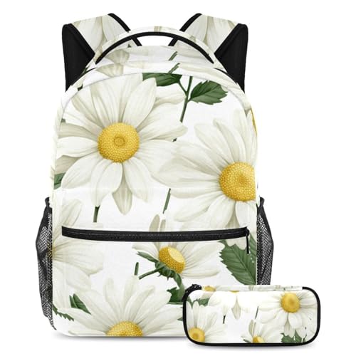 Cartables de grande capacité fleurs sauvages pour ranger tous ses cahiers