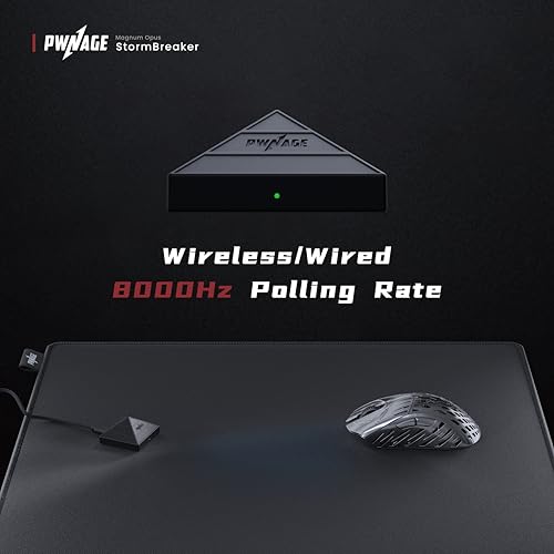 Image of PWNAGE Stormbreaker v3 Wireless Magnesium Gaming Mouse 8kHz - 50grams Ultralight Esports Pro Gamer Flawless Professional PAW3950 Xero Optical Sensor 36,000 DPI - 100% PTFE Skates Ergo -Bloodline