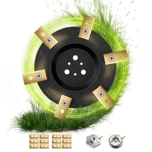 alasemo Plateau de lame pour robot tondeuse worx landroid S&M, accessoires avec 12 lames de rechange, lame et pièces rechange tondeuse gazon robot, compatible avec landroid, Kress, Einhell, Ferrex