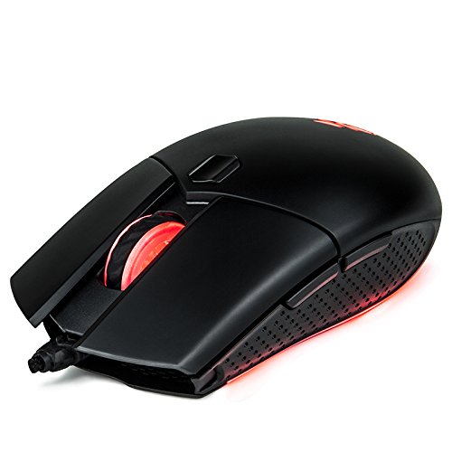 1STPLAYER GM3 Symmetrical Wired Gaming Mouse - 4000DPI, Avago Gaming Engine, Huano Micro Switches (Black)