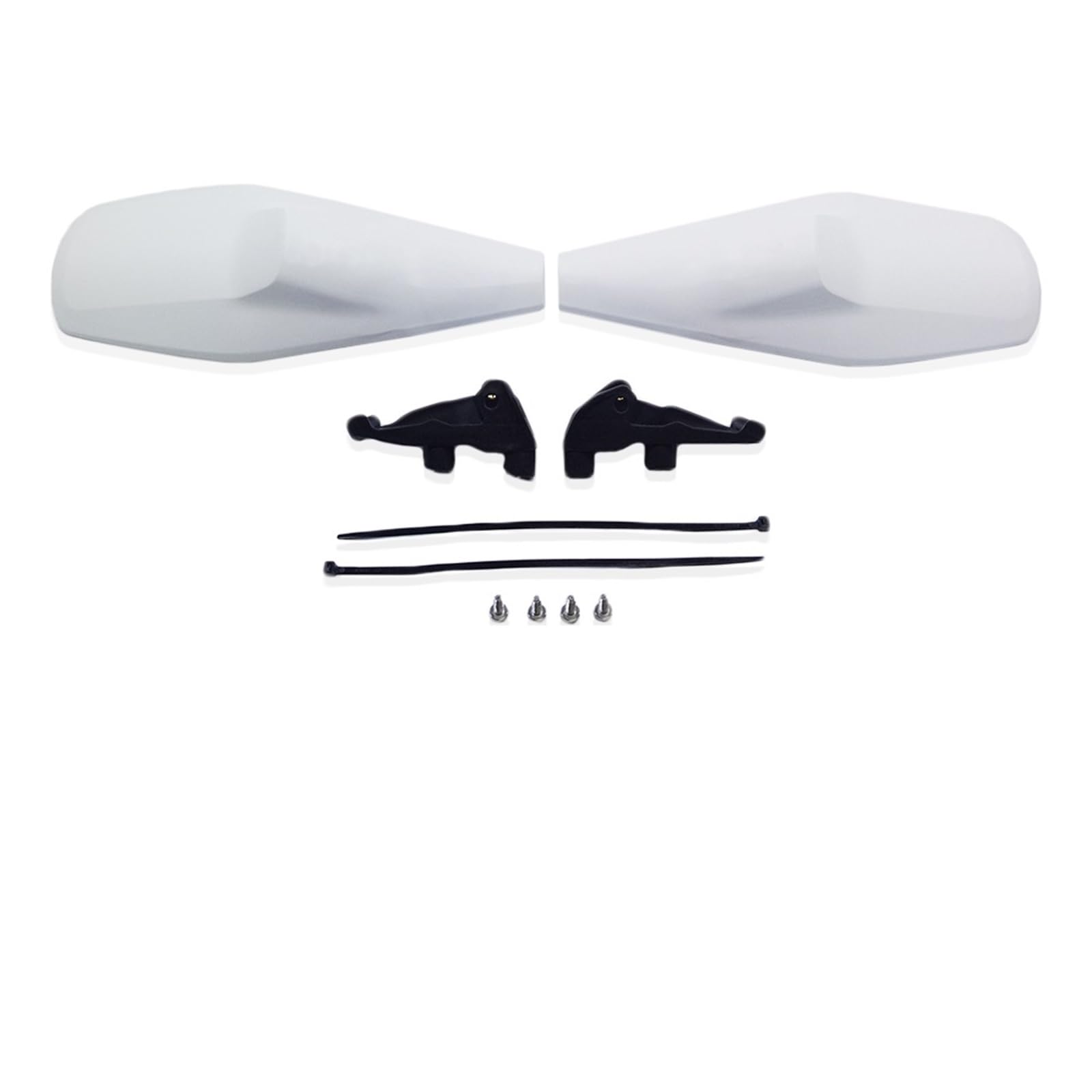 Paramanos Moto Compatible con Husq&Varna Cable de Freno hidráulico Embrague Compatible KAYO FE Motocicleta guardamanos Protector Manillar Protectores Mano Cubre Manetas Moto(Braktec-White)