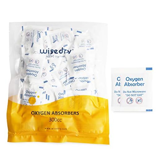 wisedry 300CC [100 Packets, 10 packs of 10 each] Food Grade Oxygen Absorbers for Long Term Food Storage, Keep Food Fresh O2 Absorbers Packets for Wheat Oats Flour and Freeze Dried Foods
