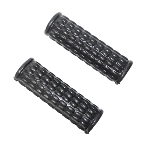 Image of TVS Scooty /Bike Handle Grip Cover (Model 4), Handle Bar Good Grip to Rider, All Weather Protection with Premium Virgin PVC Material |Anti Slip| Riding Accessories - Black (Set of 2)