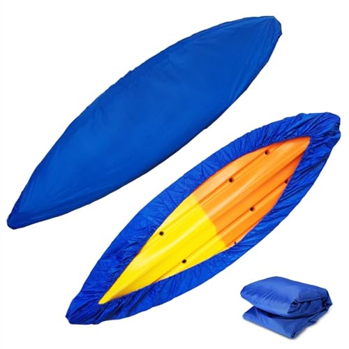 Funda for kayak, canoa, impermeable, resistente a los rayos UV y al polvo. Ideal for kayak, canoa o barco (azul, 3 metros).(Blue 5m)