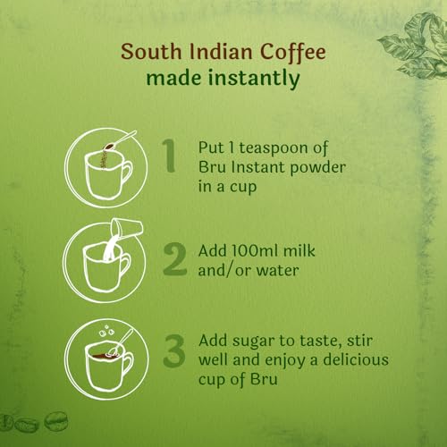 Image of Bru Instant | Aromatic Coffee From South Indian Plantations | Premium Blend of Robusta & Arabica Beans For a Rich Coffee Experience | 150g (Pack of 2)