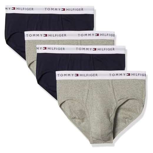 Tommy Hilfiger Cuecas masculinas clássicas de algodão, pacote com várias unidades, Multi, G