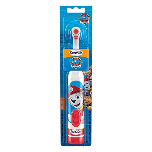 Paw Patrol Kid’s Spinbrush Electric Battery Toothbrush, Soft, 1 Ct, Character May Vary #TOP7