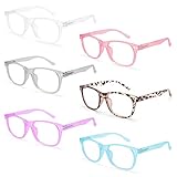 Axot 6 Pack Reading Glasses Blue Light Blocking for Women/Men, Computer Glasses Non Prescription...