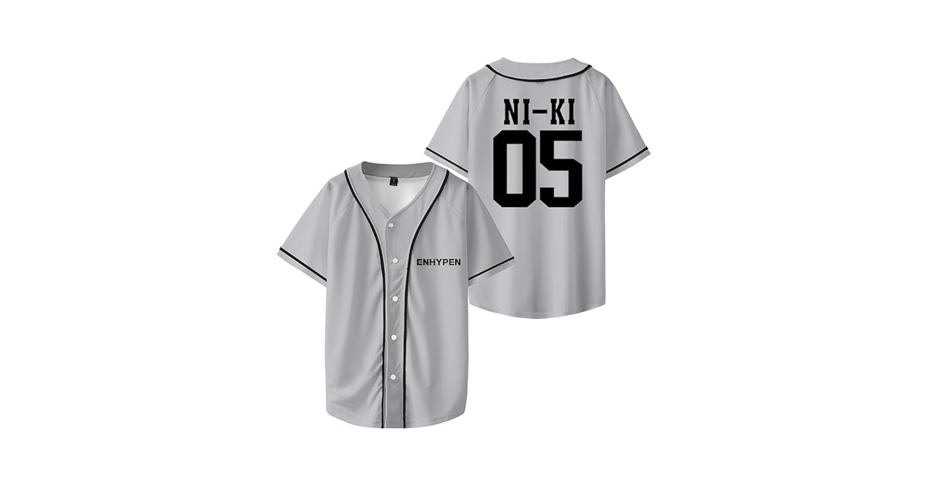 Enhypen NI-KI 05 Merch Jersey En Fate World Tour Baseball