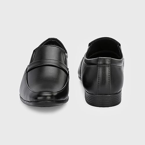 Image of Centrino Mens Formal Shoe |Slip-On Men's Formal Shoe | Stylish Non-Lace Design | Soft Cushioned Insole for Comfort | Perfect for Office & Formal Wear (64046)