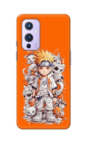 Image of PRINTFIDAA Printed Hard Back Cover Case for OnePlus 9 Back Cover (Famous Anime Cartoon Character) -112