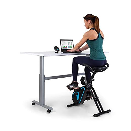 Capital Sports Azura Desk Bike - pedaleador, pedaleador electrico, bicicleta para cardio para oficina, volante de inercia de 7,5 kg, MagResist 8 niveles, pedalear sentado, consola de mesa, negro