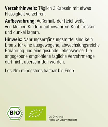 KOPP Vital® Bio-Triphala | 180 Kapseln | 107 g | natürliche Qualität und Reinheit | hochdosierte Triphala | Bio-Anbau | Ayurveda | vegan – Bild 5