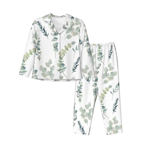 Pyjama eucalyptus femme à taille élastique pour vos moments de détente à la maison
