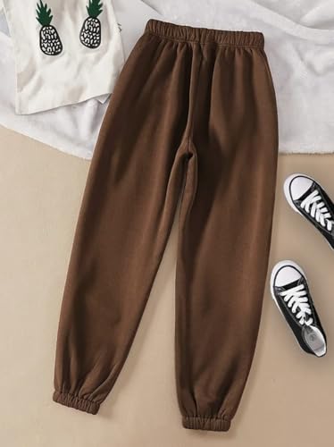 Image of Womens Sweatpants Loose Fit Jogger, Comfort Bottom Wear, Fleece Bottom Gym & Sleepwear Winter Trendy Trousers with Pockets Pajama Pants for Womens & Girls