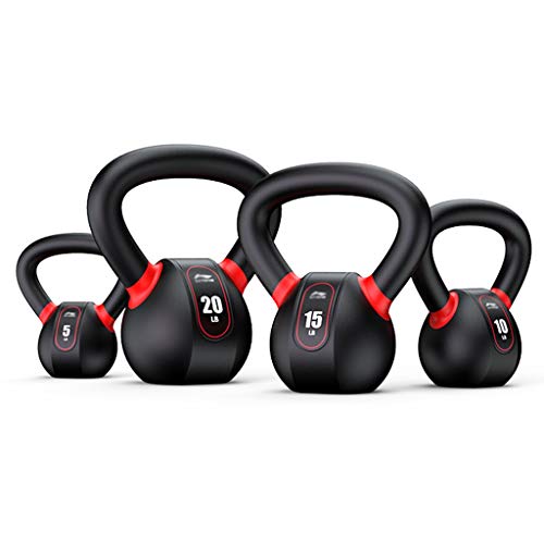 ZXQZ Fitness Hanteln Kettlebell, Vinyl Kettle Bell Set, für Kraft- und Aerobic-Training Kleine Hantel
