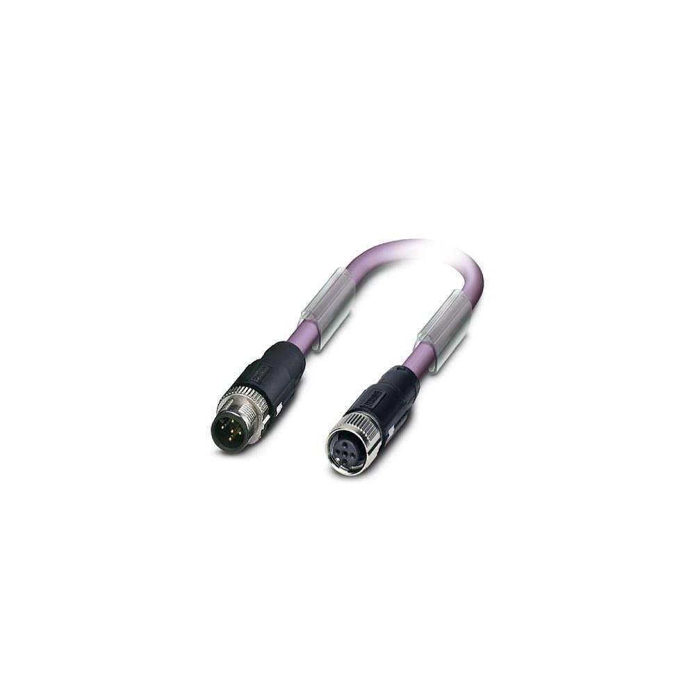 PHOENIX CONTACT SAC-2P-MSB/15.0-910/FSB SCO Profibus (12 MBit-s) Bussystem-Kabel, 2-Polig, PUR Halogenfrei, Stecker Gerade M12 Speedcon, B Kodierung, Auf Buchse, B Kodierung, 15m Kabellänge, Violett