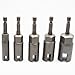 5Pcs 1/4 Inch Power Wing Nut Driver Bits, Hex Shank Nut Driver, Slot Wing Nuts Drill Bit Socket Wrenches Tools for Panel Nuts Screws Eye C-Hook Bolt Q-Hanger (10/12/14/16/18mm)