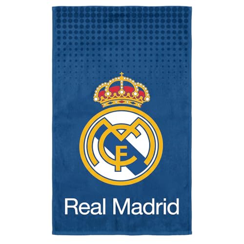 SaoTi Toalla Baño Grande Algodón 320g 75x150 cm   Toallas Ducha Suaves Ultra Absorbentes   Toallas Playa Grandes Diseño Fútbol Madrid   Secado Rápido   Ideal para Piscina Gimnasio Viajes