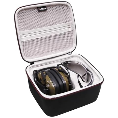 LTGEM EVA Case for Shooting Earmuffs and Glasses Cover