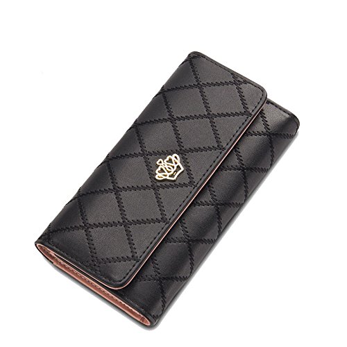 red designer wallet womens