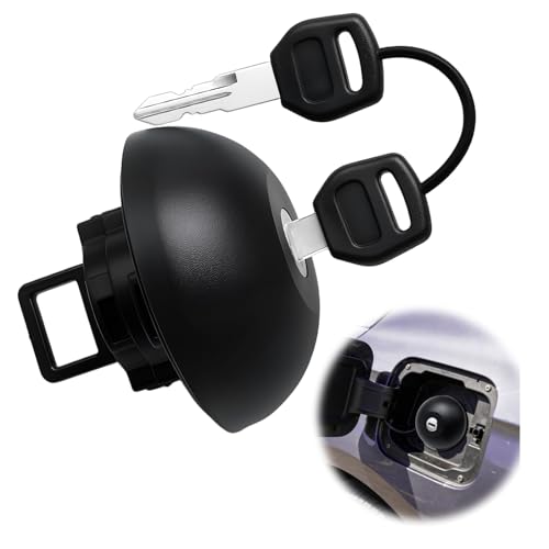 1 Pcs Bouchon Reservoir Essence avec 2 Clés, Bouchon Carburant Compatible OEM 7701471585, 7701470950, Bouchon à Clé Essence pour Master II, Clio, Kangoo,...