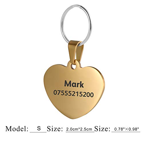 Cuore Di Gatto Targhetta Per Animali In Acciaio Inox - Foto 12