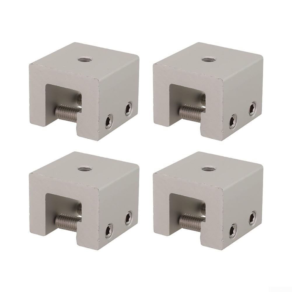 Stehfalzklemme, Dachfalzklemme aus Aluminium Blechfalzklemmen Montage Solar PV Befestigung Solarmodul Set für Stehfalzdach 41x33MM(8 Stück)