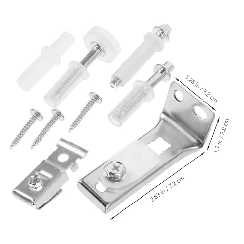 Kit de Reparación para Herrajes de Puertas Abatibles: Pivotes Superiores y Guía para Puertas Empotrables, para Armarios y Mejoras del Hogar miniatura 2