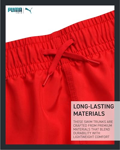 PUMA Boys Swim Trunks - 2 Pack Quick Dry Beach Bathing Suit Shorts for Boys with Breathable Mesh Lining (Sizes: S-XL)4