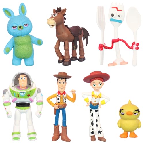 YCVBCY Toy Figures Set, 2 Pezzi Mini Figures Decorazioni Torta, Decorazione Della Torta dei Personaggi dei Fumetti Animati, Mini Figurine Toy Decorazioni, Torta di Compleanno per Bambini