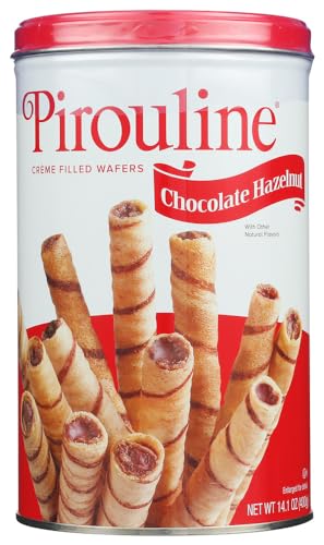 Pirouline Rolled Wafers, Chocolate Hazelnut, 14 oz, 6 pk