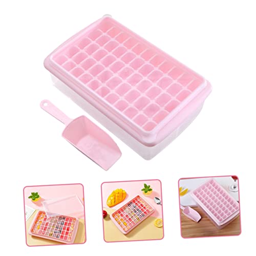 Molde de cubos de hielo plástico rosa PRETYZOOM miniatura 6