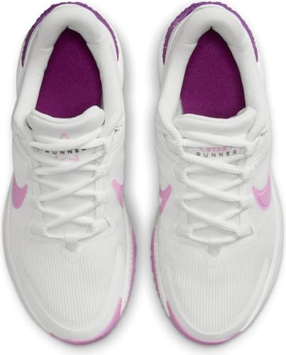 Nike Star Runner 4 Big Kids' Road Running Shoes (DX7615-103, Summit White/Viotech/Summit White) Size 64
