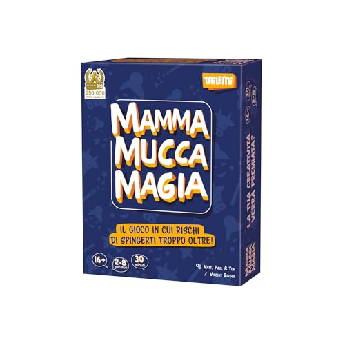 Asmodee - Mamma Mucca Magia, Gioco da tavolo, Gioco di Società in stile Nomi, Cose e Città rivisitato, Ideale per serate tra amici, 2-8 Giocatori, 16+ Anni, Edizione in Italiano
