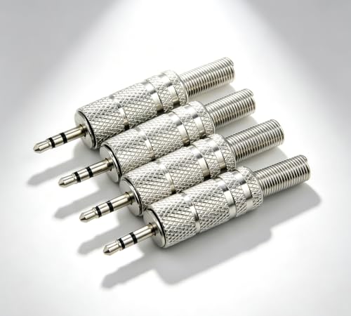 Image of RHINORO 4-Pack, 2.5mm Stereo 3-Pole Solder Terminal