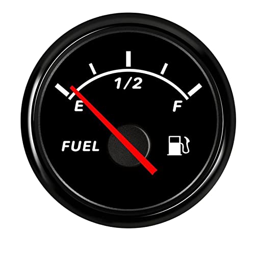 E-1/2-F RxQ[W bhobNCgt 0-190I[ ʃQ[W 52mm ICRQ[W[^[ {[g  RV bg 12V/24Vp(BB Fuel Level Gauge)